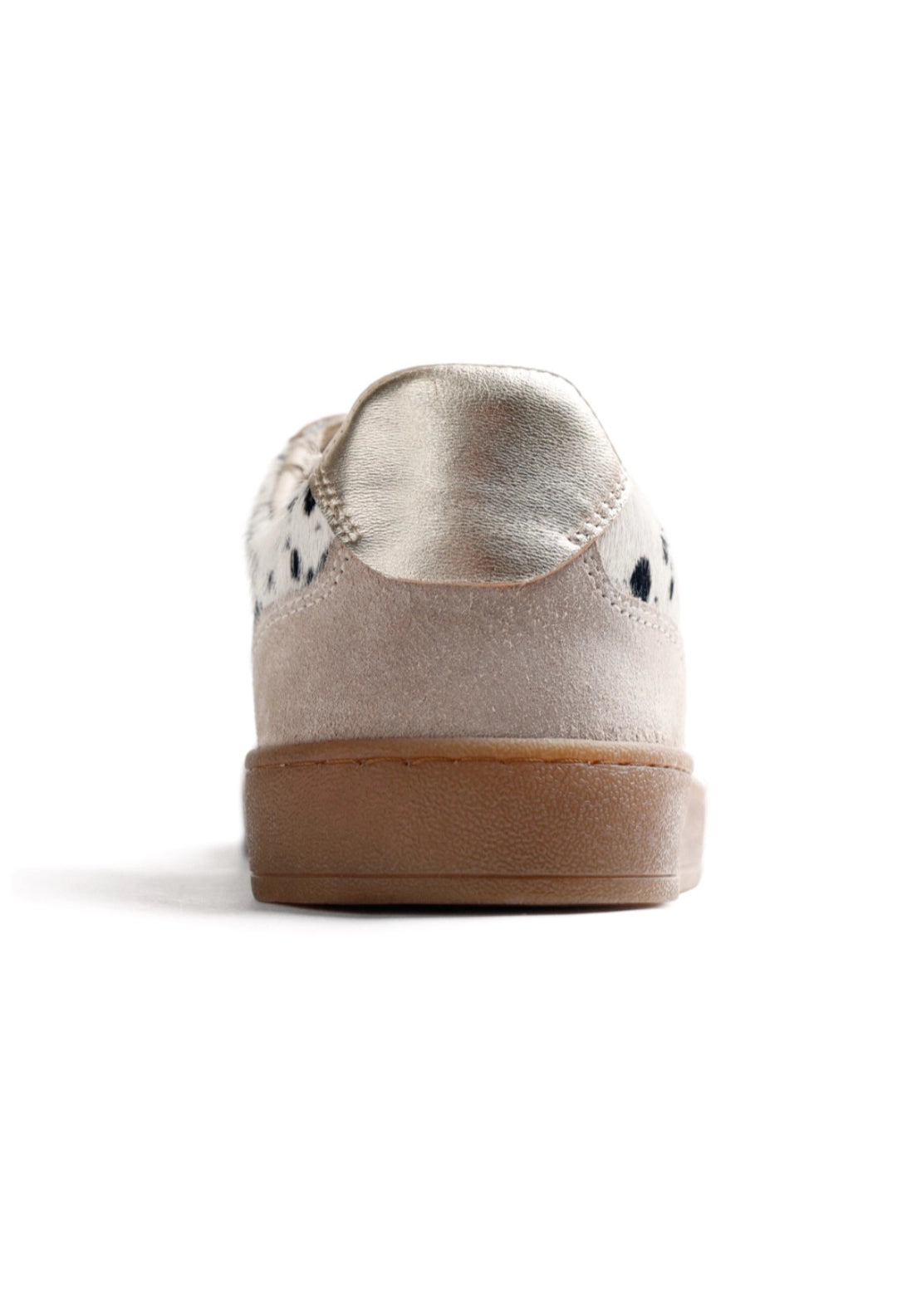 Cow Print Trainer - Beige