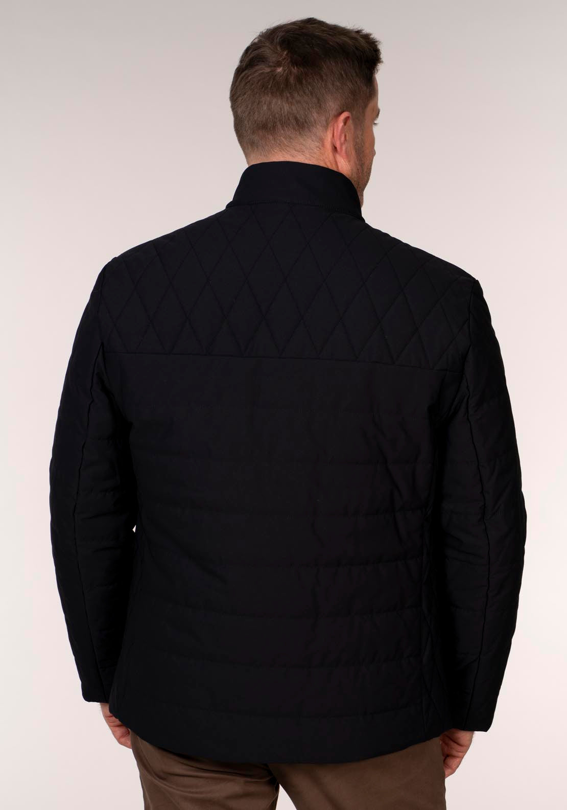 Daniel Grahame Kemp 3/4 Jacket - Navy 2 Shaws Department Stores