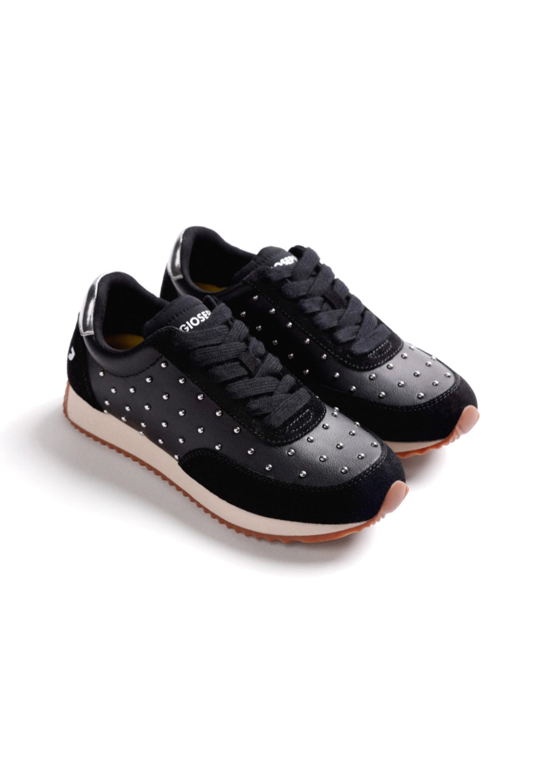 Studded Trainer - Black