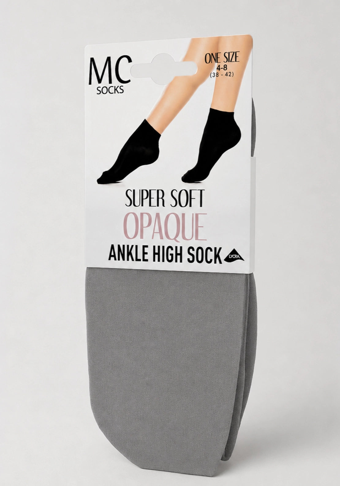 Supersoft Opaque Ankle Highs - Grey