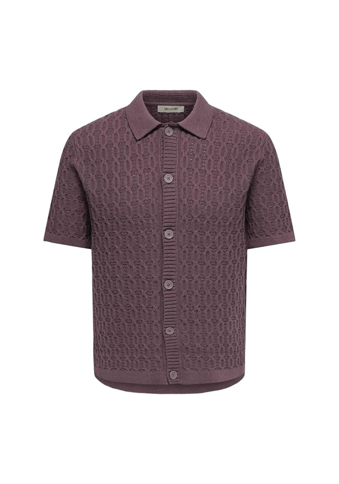 Only &amp; Sons Talon Knit Shirt - Rose Taupe 1 Shaws Department Stores