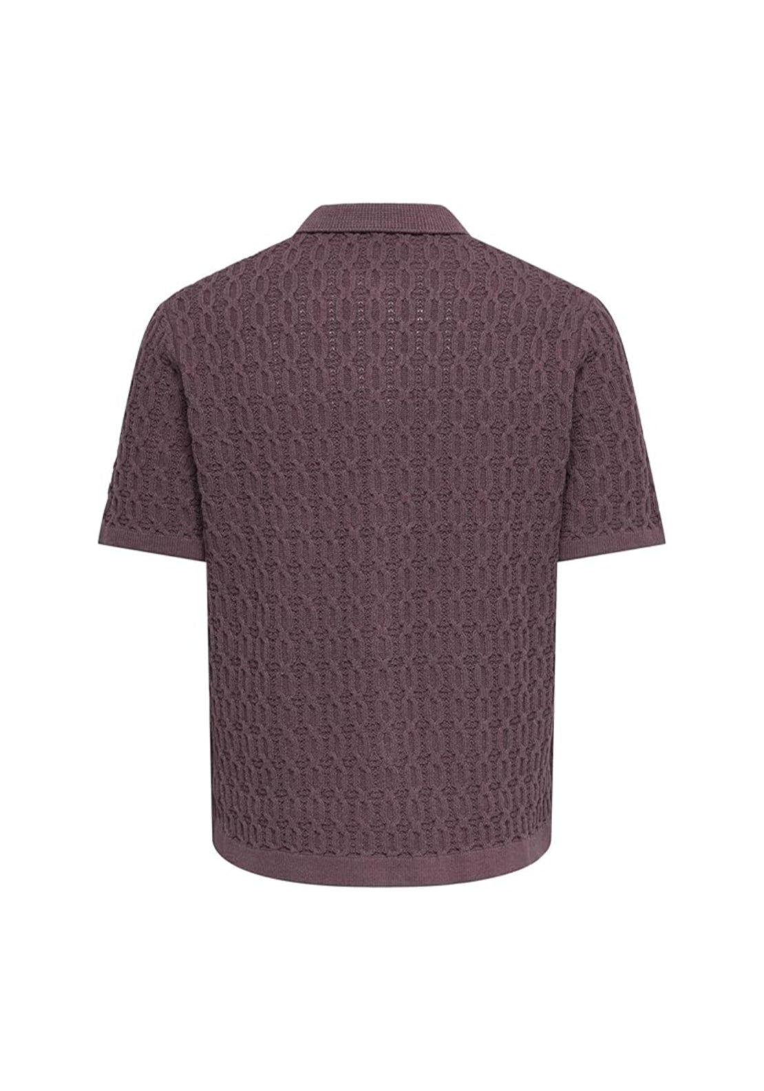 Only &amp; Sons Talon Knit Shirt - Rose Taupe 2 Shaws Department Stores