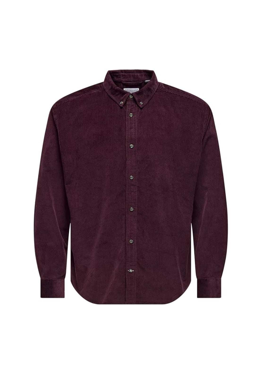 Only &amp; Sons Onsmichael Cord Shirt - Port Royale 1 Shaws Department Stores