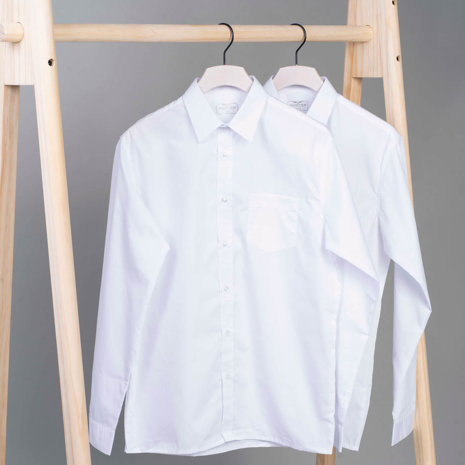 Hunter Long-Sleeve Regular Fit 2 Pack Shirts - White 1 Shaws Department Stores