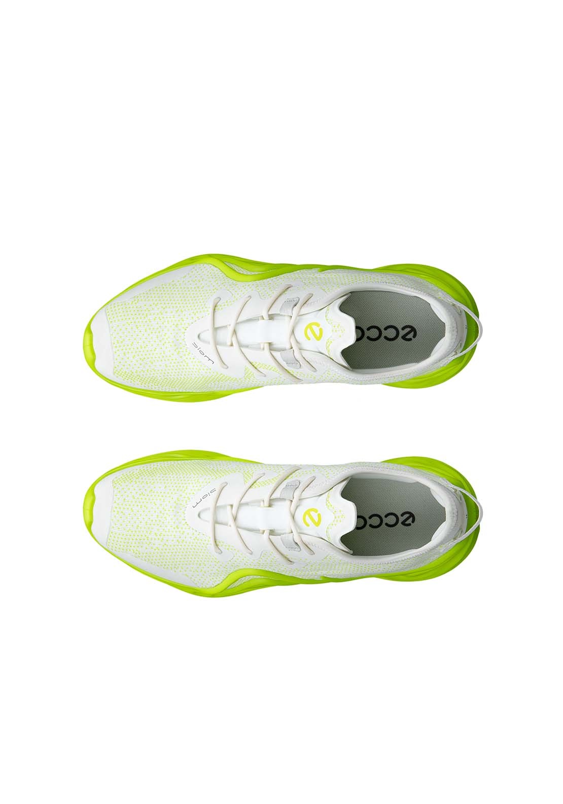 Ecco Biom Infinite Sneaker - Bright White Lime Punch 3 Shaws Department Stores
