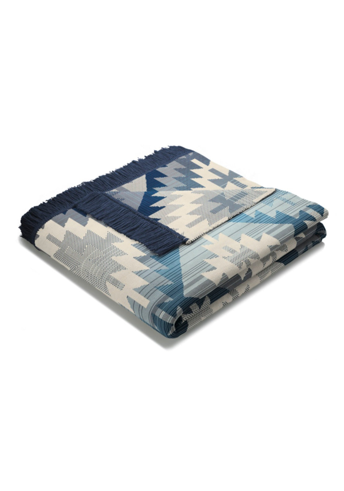 Biederlack Cotton Blend Diamond Ikat Throw - Multi 2 Shaws Department Stores