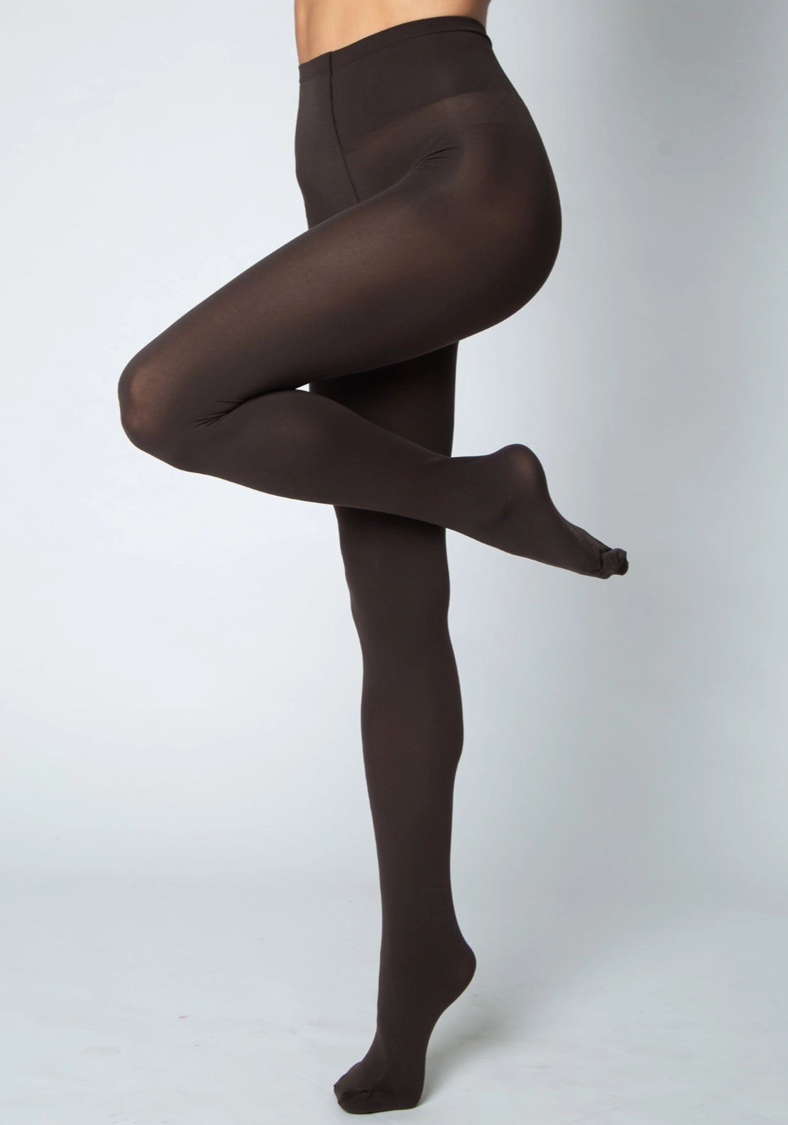 Marie Claire 80 Denier Soft Opaque Tights - Brown 1 Shaws Department Stores