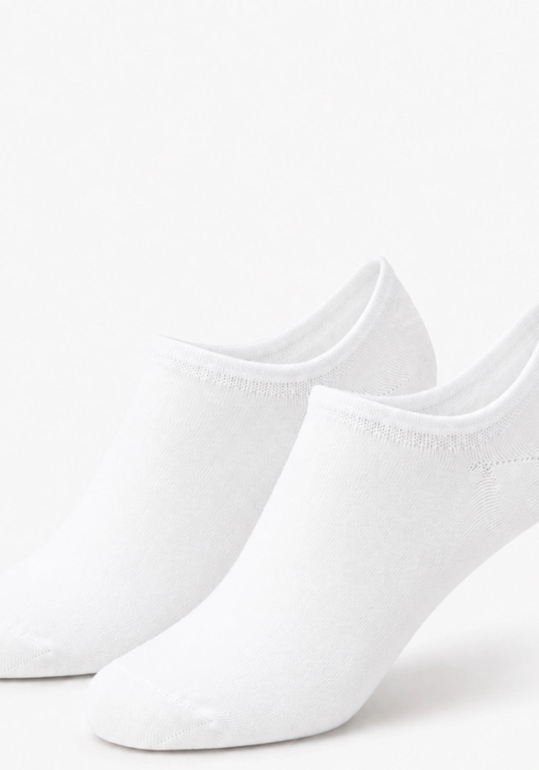 Marie Claire Invisible Eco Organic Cotton Blend Socks 2 Pair Pack - White 2 Shaws Department Stores