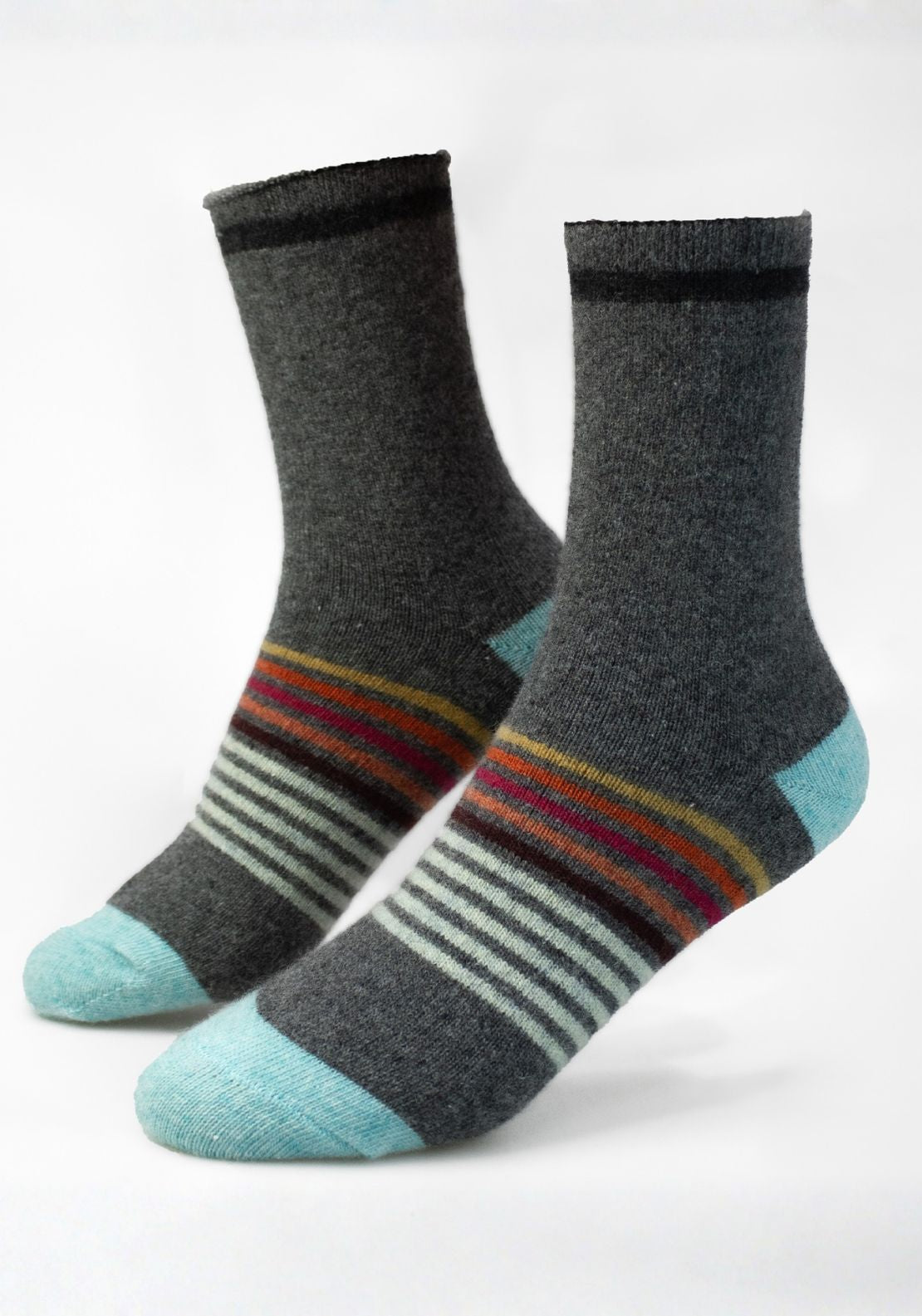 Marie Claire Lambs Wool Soft Socks - Grey 1 Shaws Department Stores