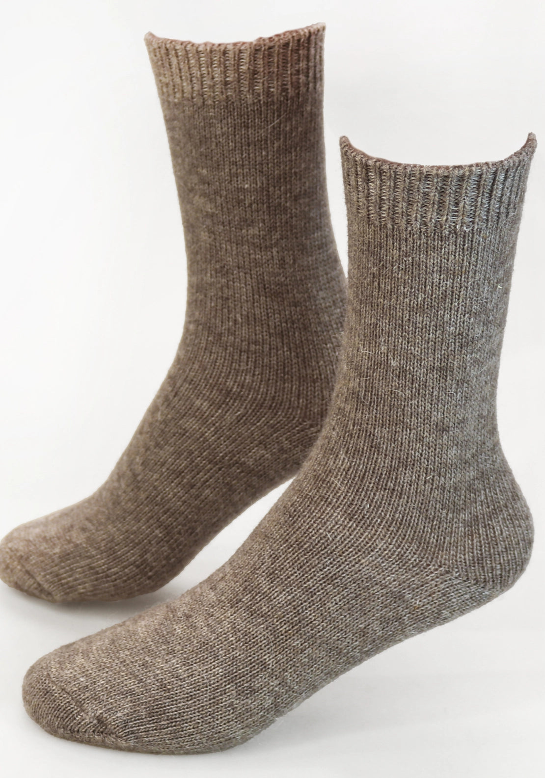 Marie Claire Cashmere Blend Luxury Socks - Biscuit Melange 2 Shaws Department Stores
