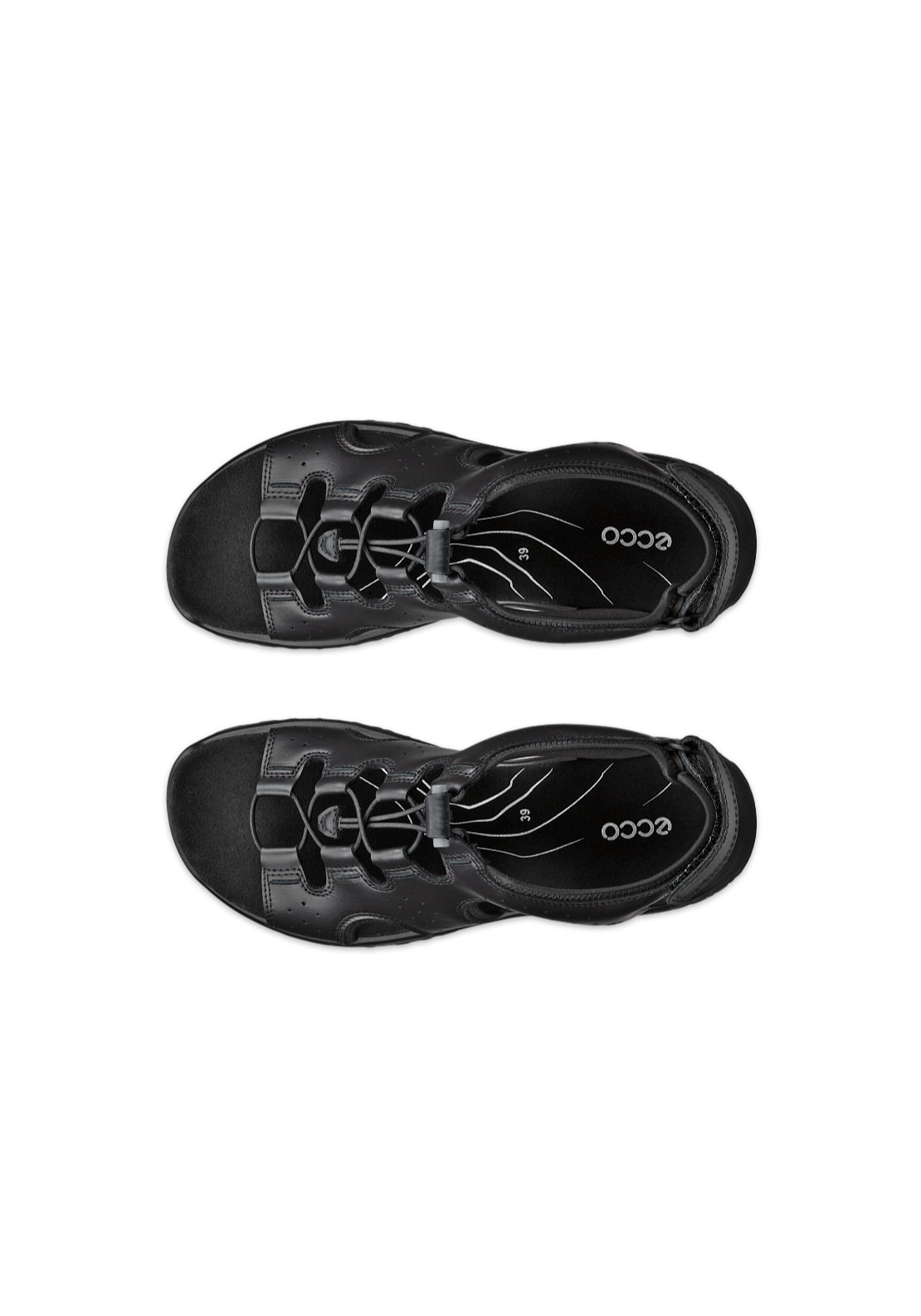 Ecco Offroad Fisherman Speedlace Sandal - Black 2 Shaws Department Stores