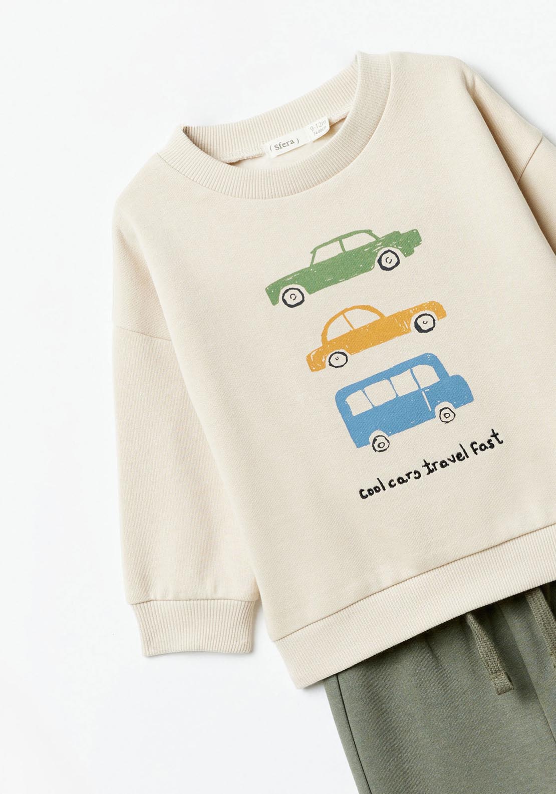 Sfera Cars fleece set - Green 5 Shaws Department Stores