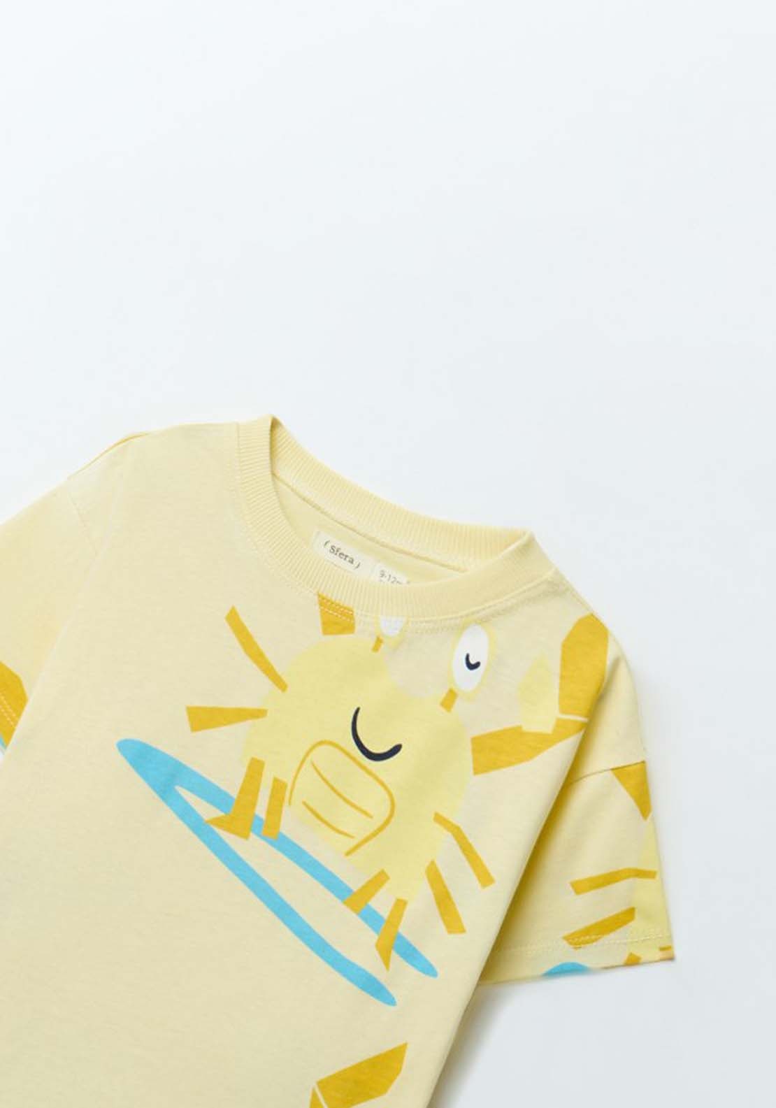 Crab Print Set - Yellow