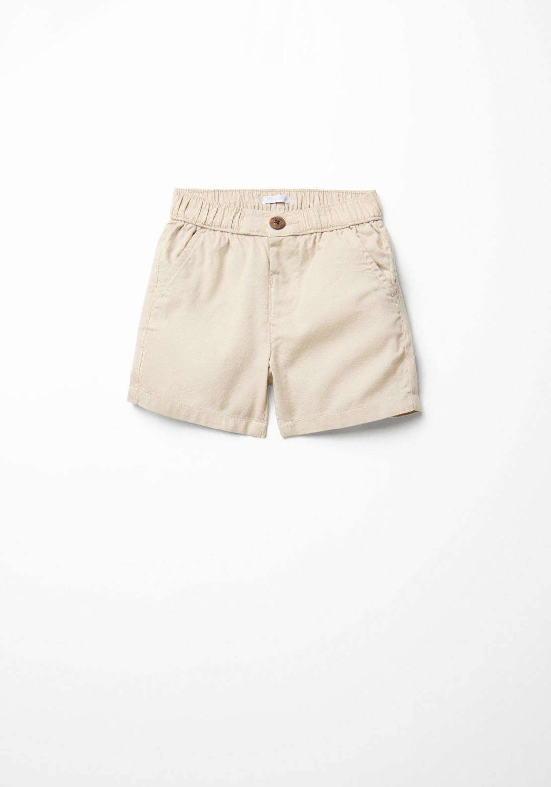 Losse Fit Cotton Bermuda Shorts - Toasty Beige