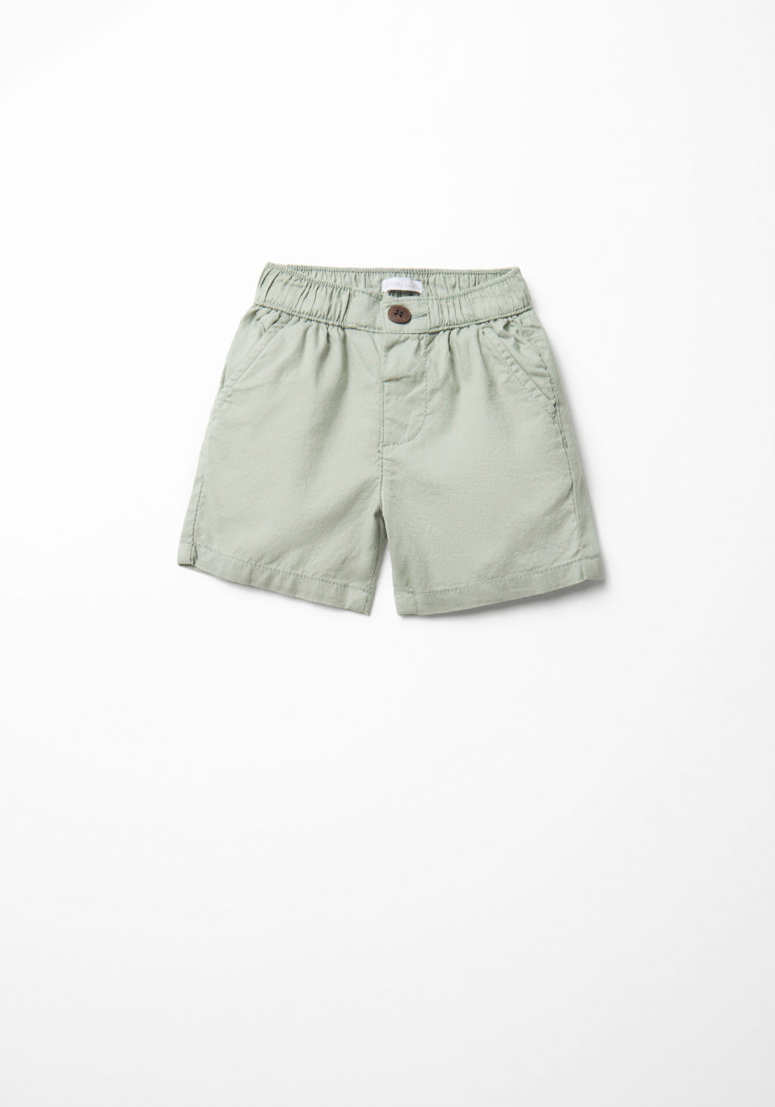 Losse Fit Cotton Bermuda Shorts - Green