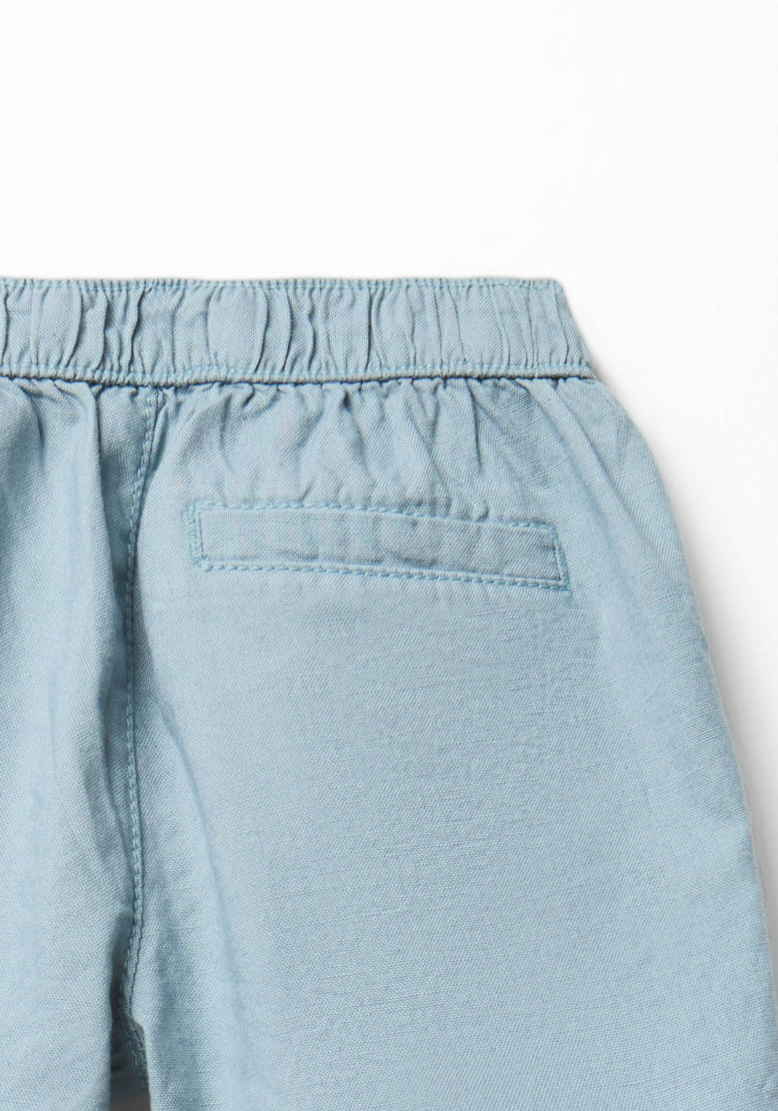 Losse Fit Cotton Bermuda Shorts - Blue Petrol