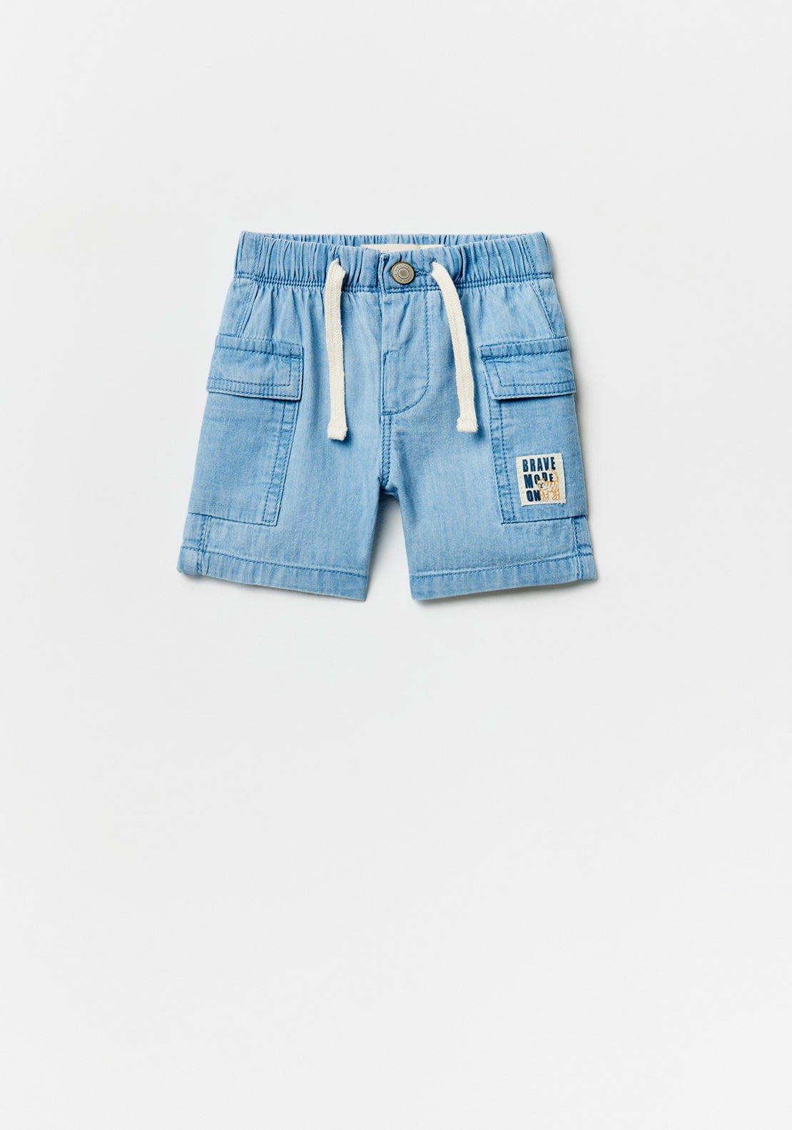 Sfera Cargo denim Bermuda shorts - Denim Light Wash 1 Shaws Department Stores