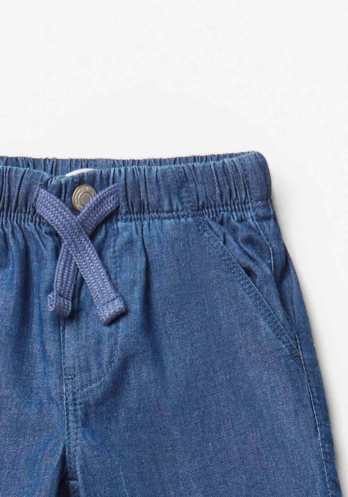 Comfort Fit Denim Bermuda Shorts - Denim Medium Wash