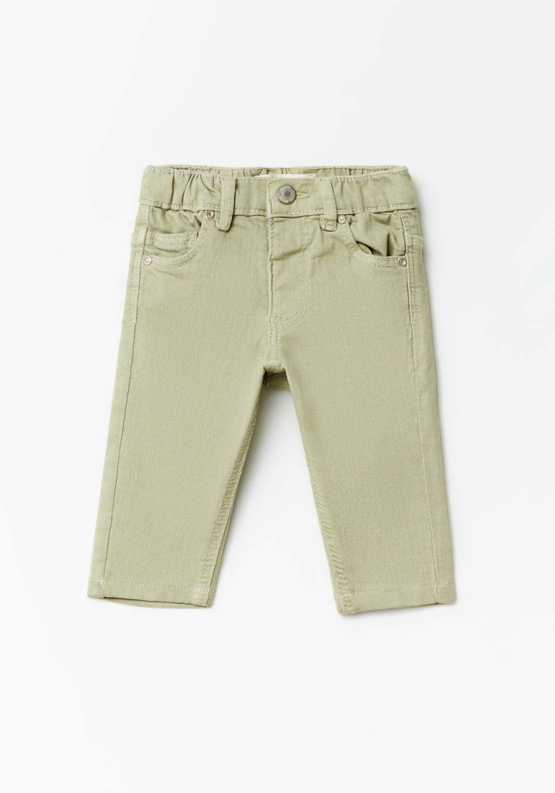Sfera Basic Trouser With Pockets - Green 1 Shaws Department Stores