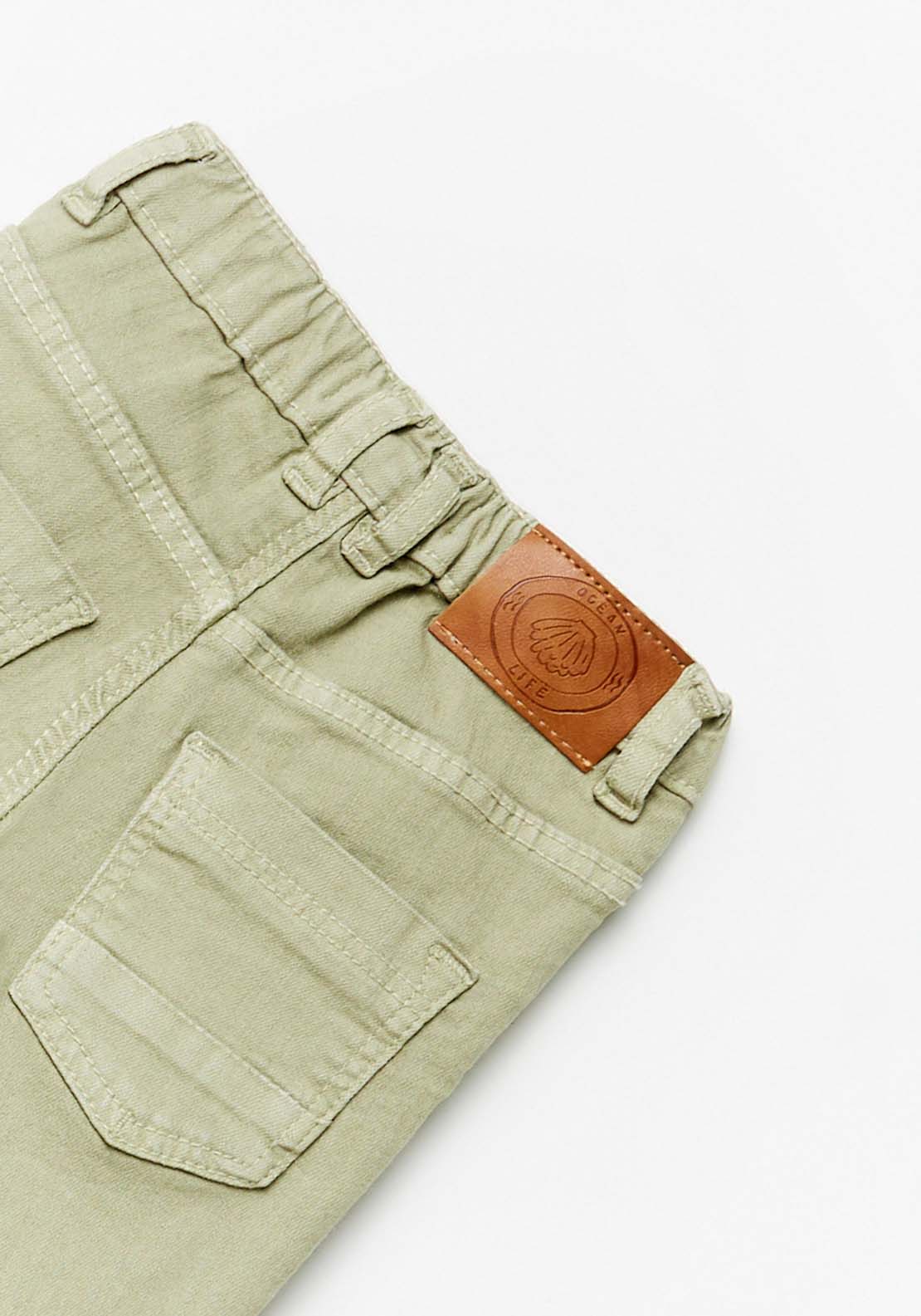 Sfera Basic Trouser With Pockets - Green 3 Shaws Department Stores