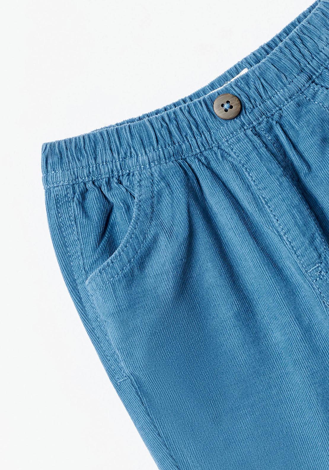 Sfera Corduroy trousers - Blue Monaco 4 Shaws Department Stores