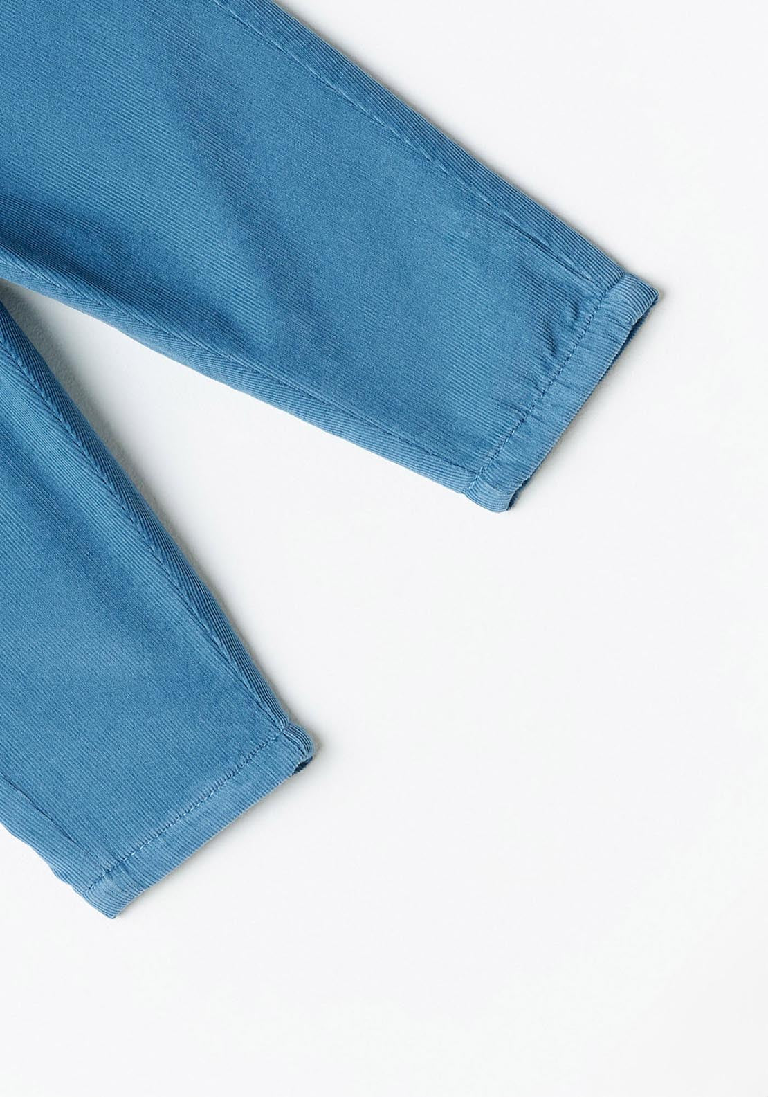 Sfera Corduroy trousers - Blue Monaco 3 Shaws Department Stores