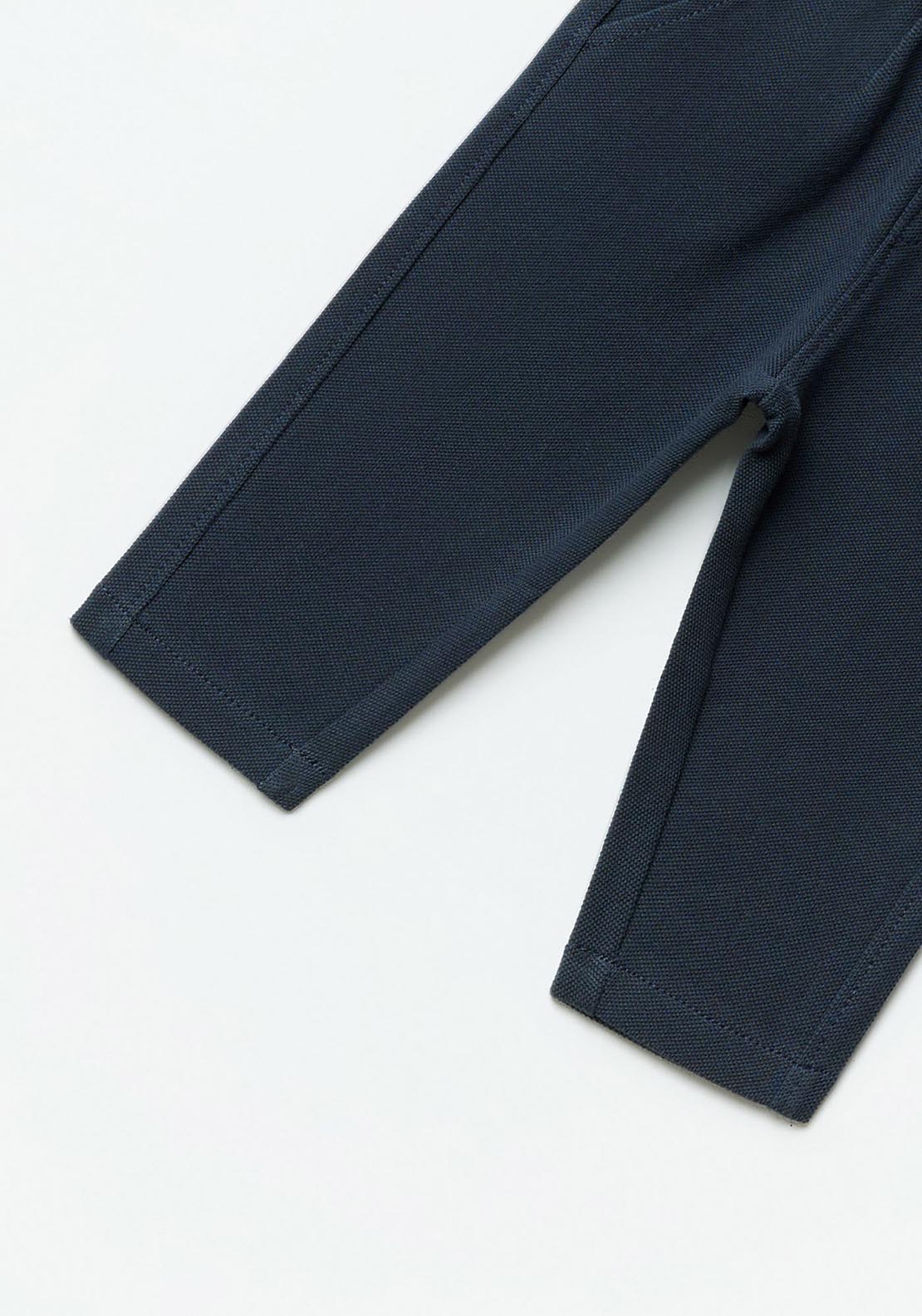 Sfera Formal piqué trousers - Navy 2 Shaws Department Stores
