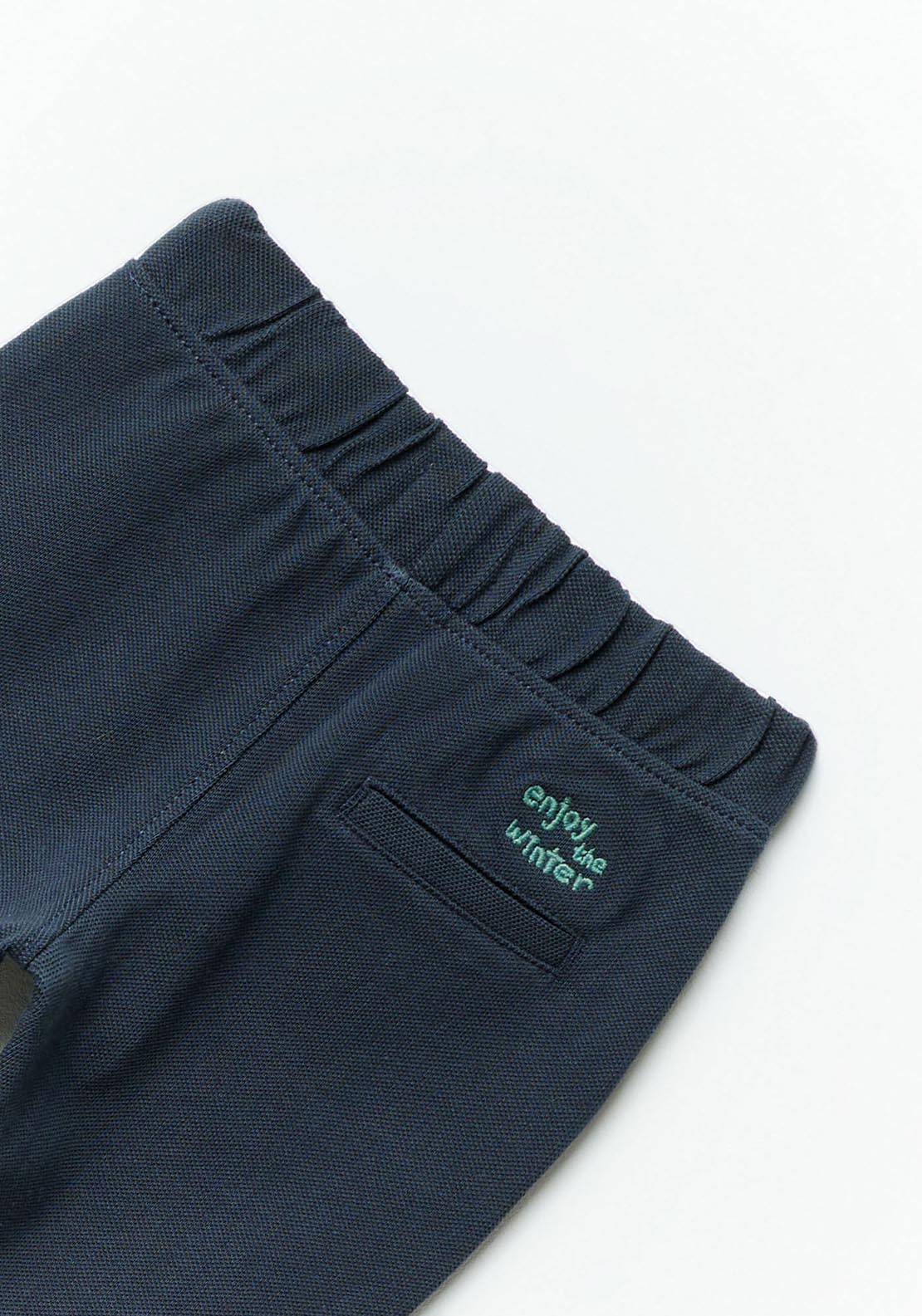 Sfera Formal piqué trousers - Navy 3 Shaws Department Stores