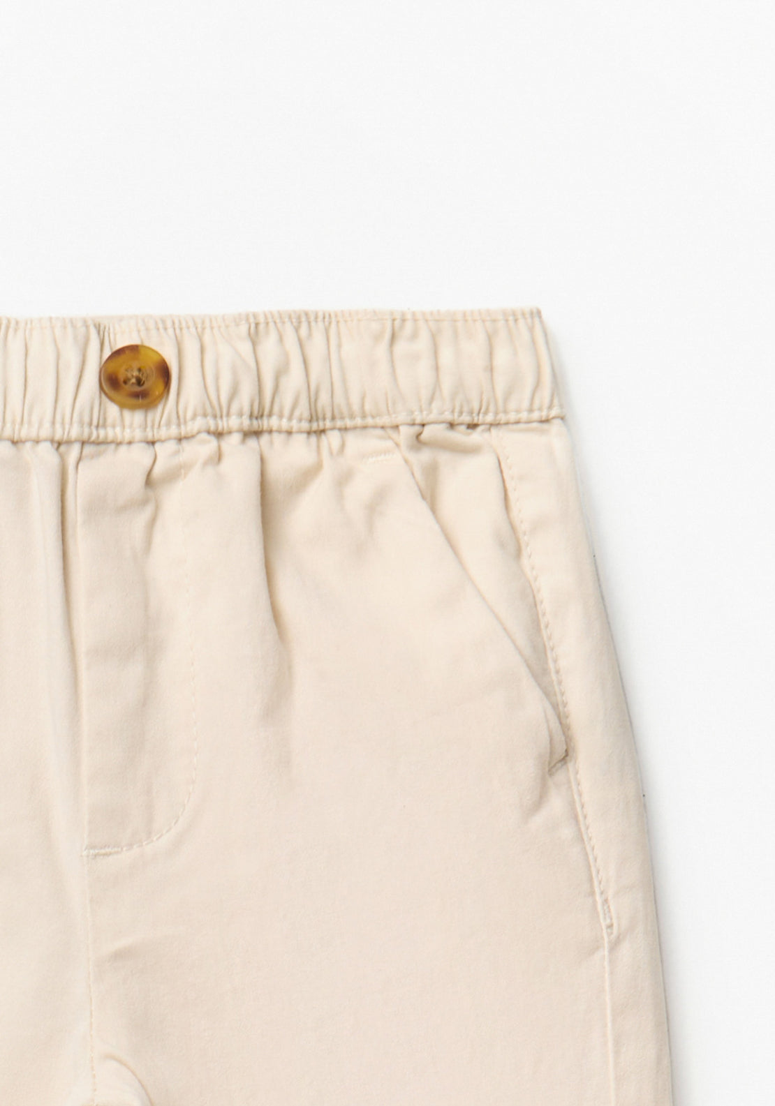 Basic Comfort Chino Trousers - Stone