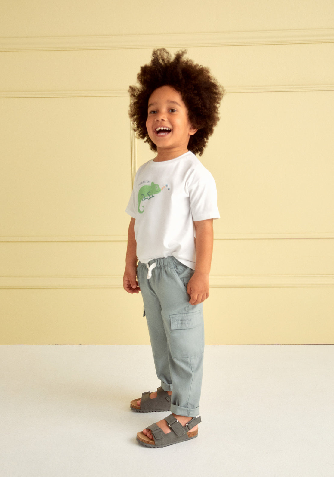Cotton Cargo Trousers - Green