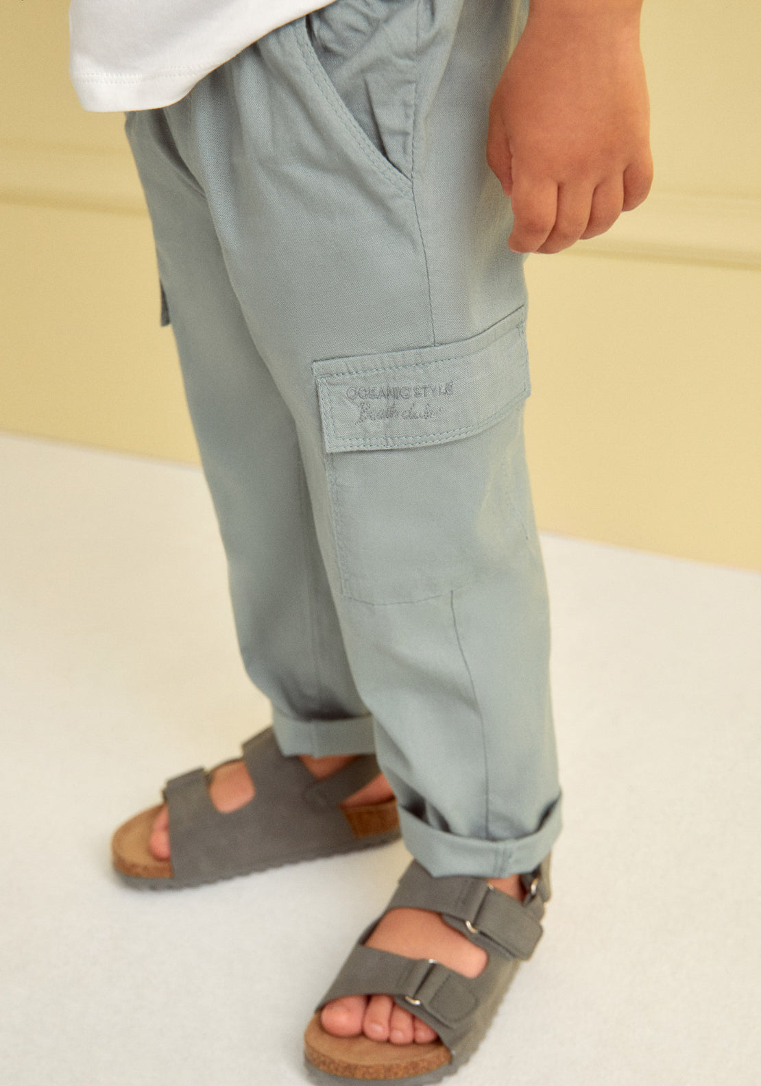 Cotton Cargo Trousers - Green