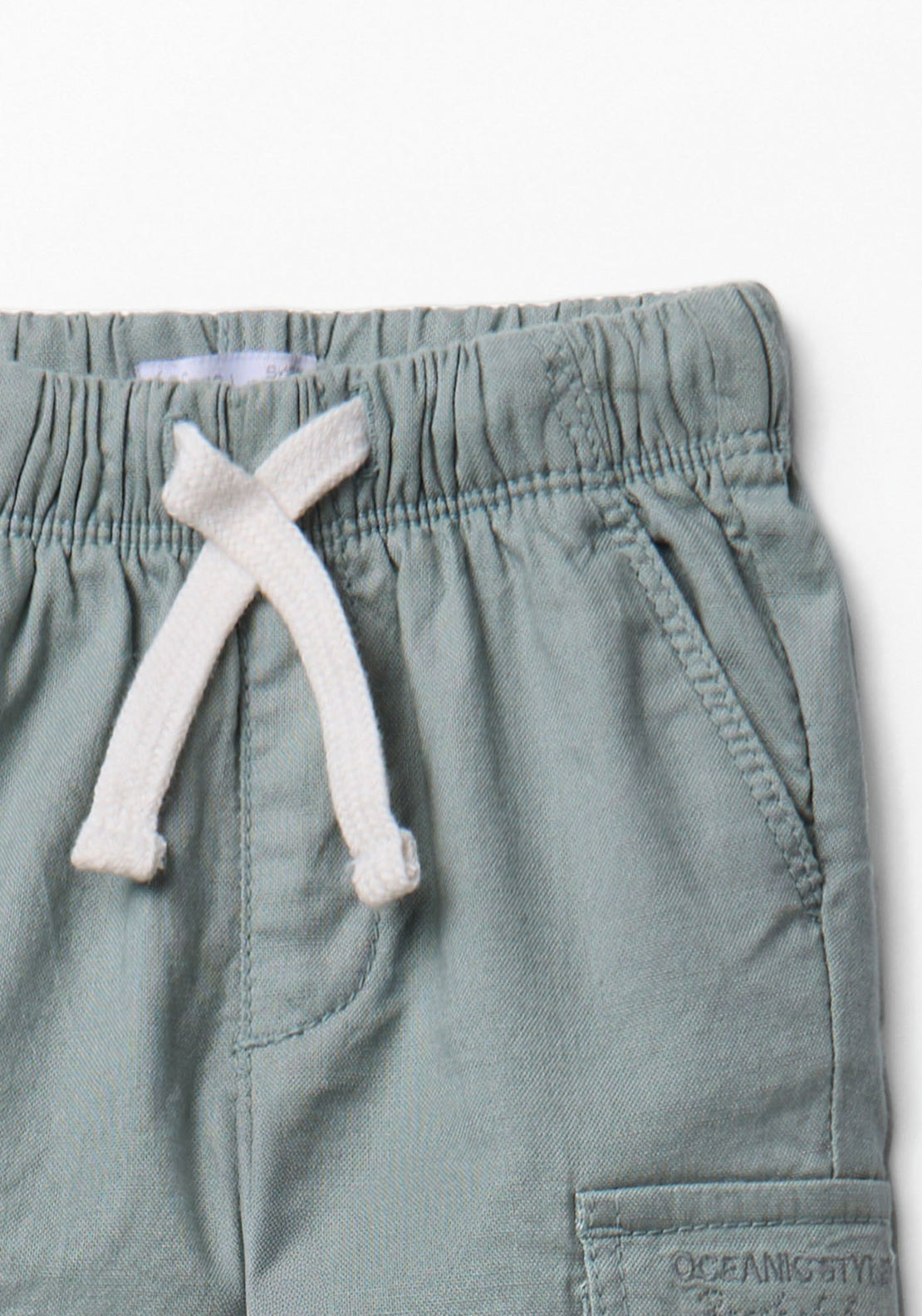 Cotton Cargo Trousers - Green
