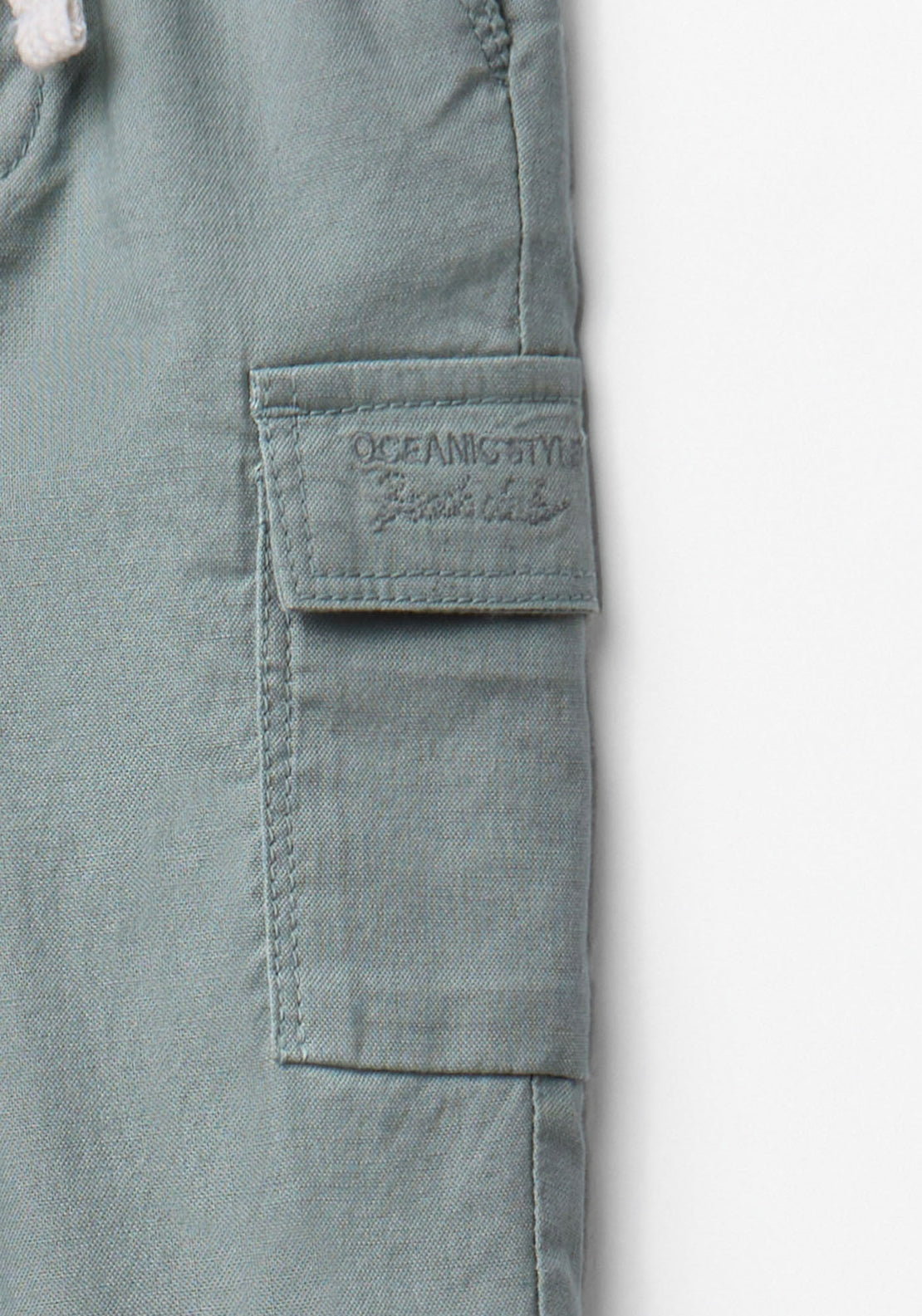 Cotton Cargo Trousers - Green
