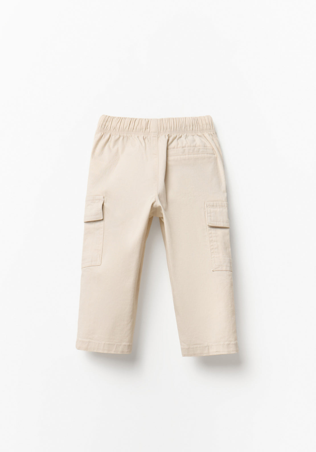 Drawstring Waist Cargo Trousers - Grey