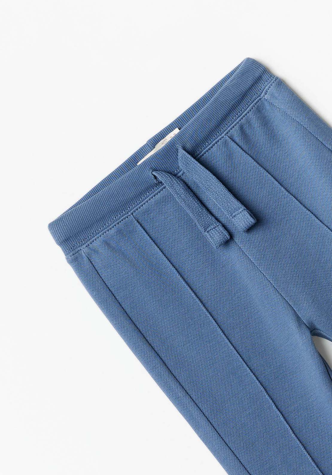 Sfera Baby Boy Basic Jogs With Drawstring - Blue 3 Shaws Department Stores