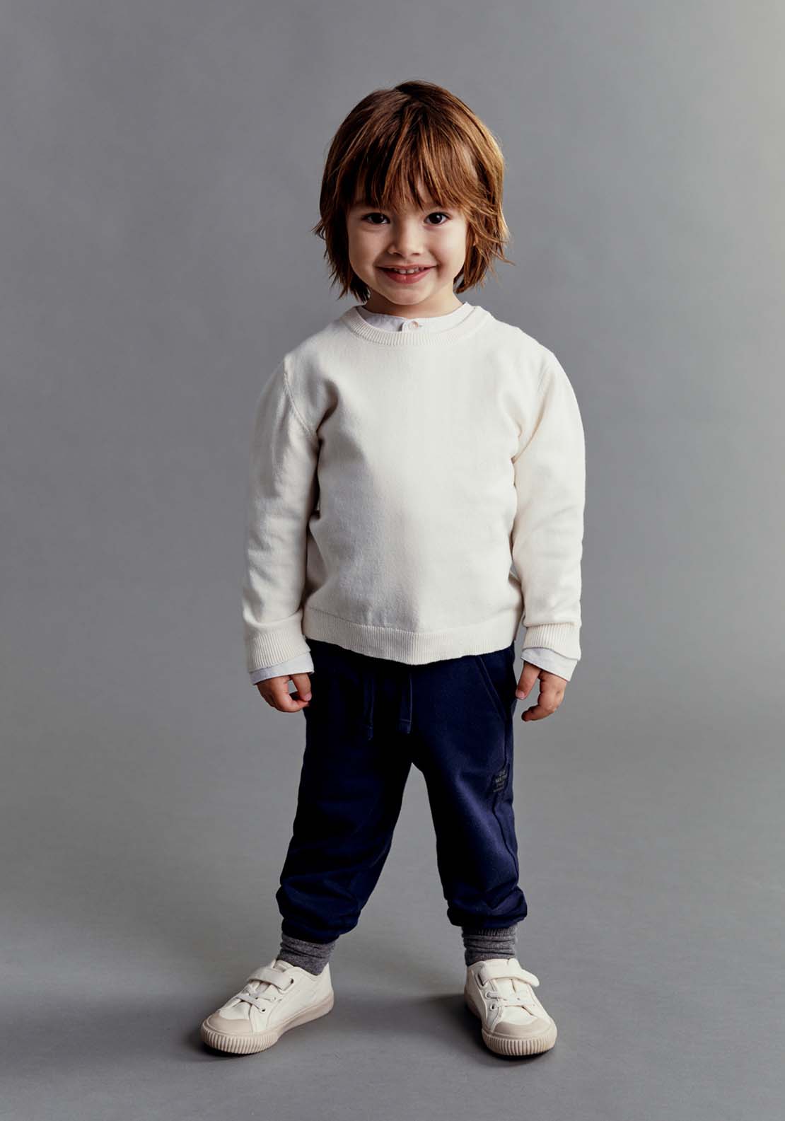 Sfera Pockets terry trousers - Navy 1 Shaws Department Stores