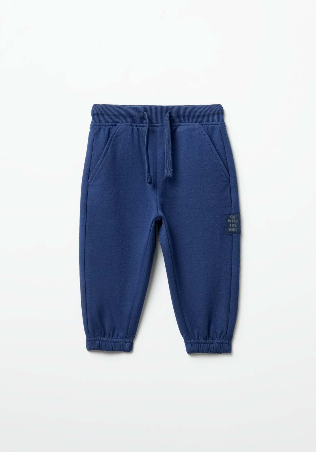 Sfera Pockets terry trousers - Navy 2 Shaws Department Stores
