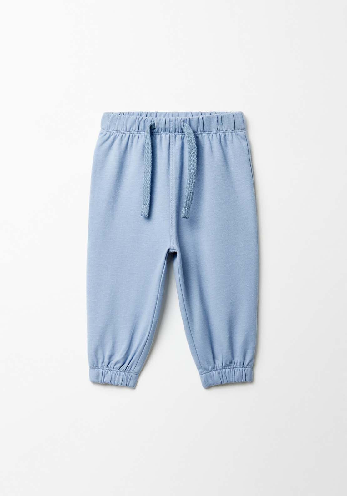 Sfera Drawstring terry jogging bottoms - Blue 1 Shaws Department Stores