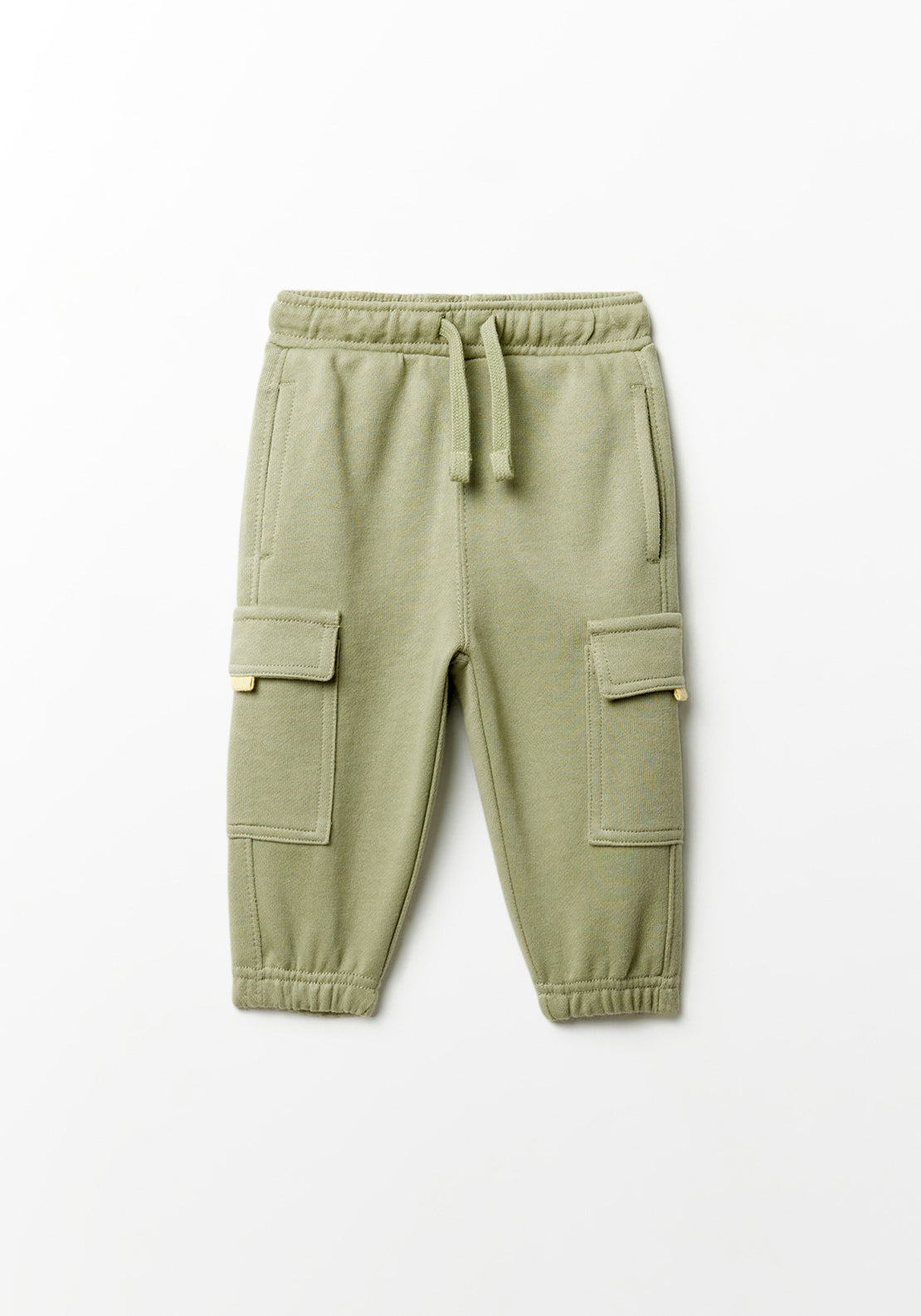 Sfera Terry cargo trousers - Green 1 Shaws Department Stores