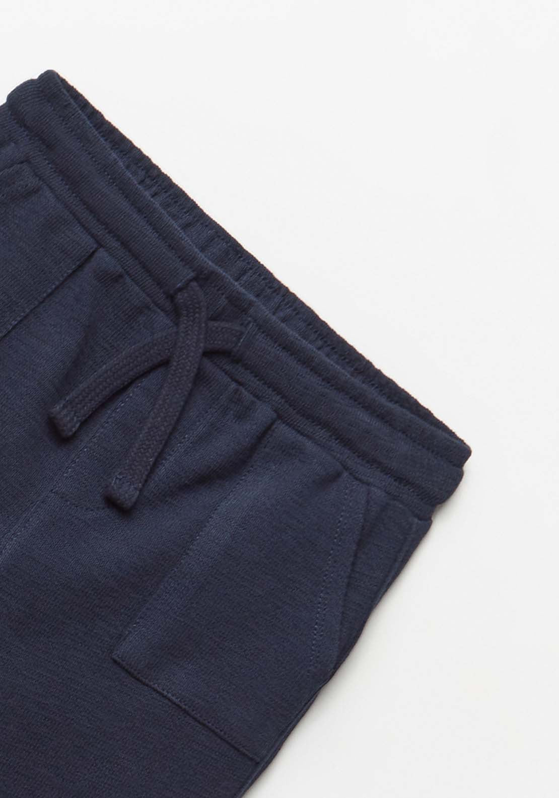 Rustic Knit Joggers - Blue