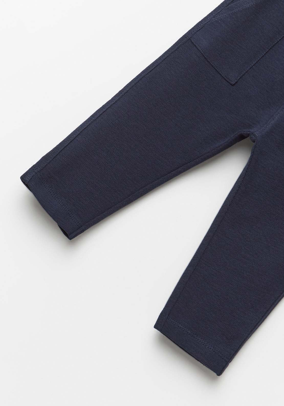 Rustic Knit Joggers - Blue