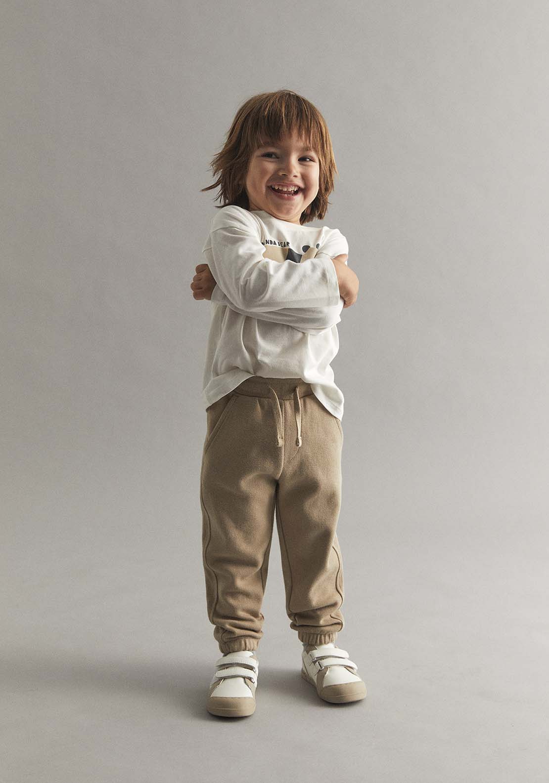 Plain Piqué Joggers - Toasty Beige