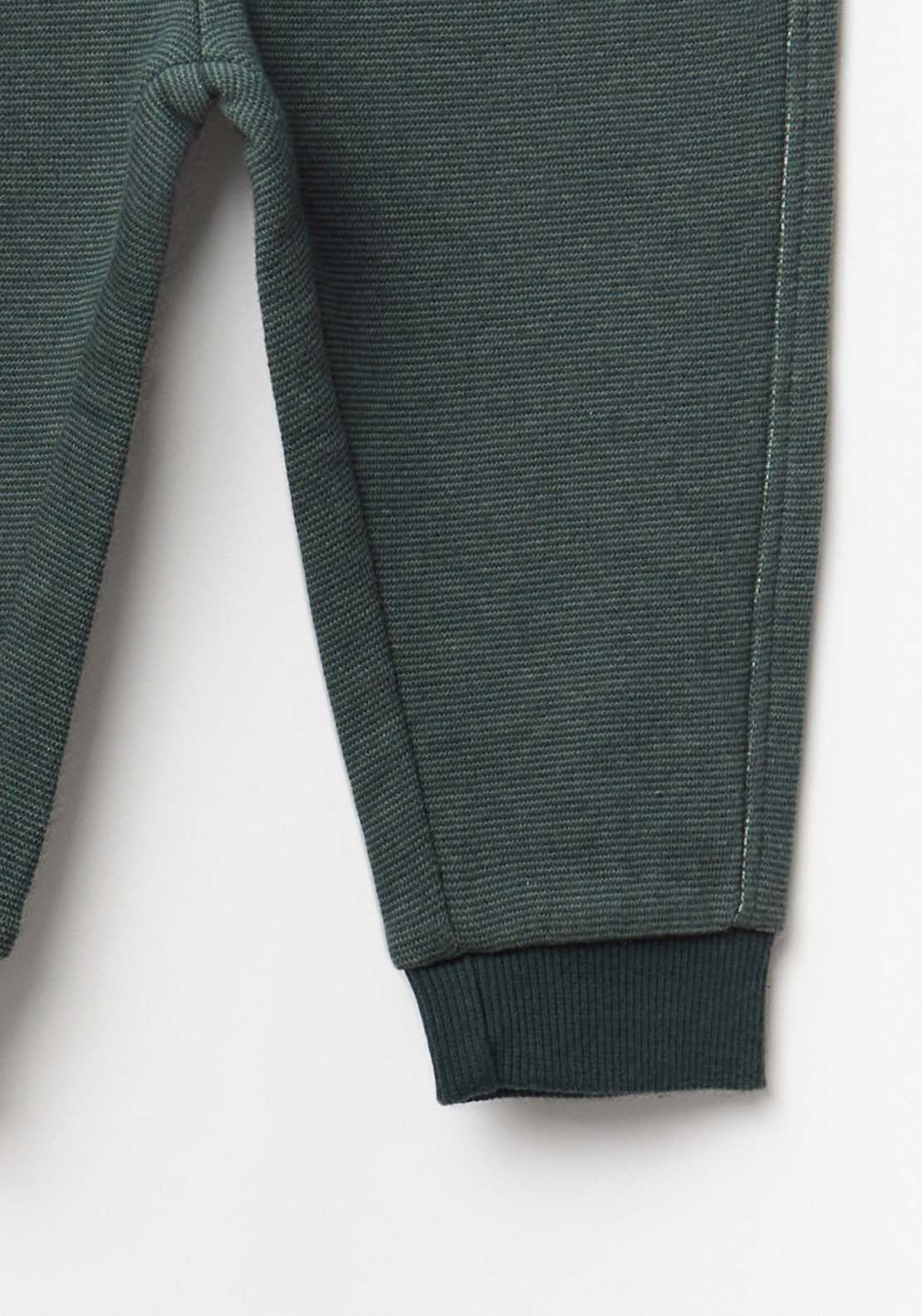 Rib Knit Joggers - Green
