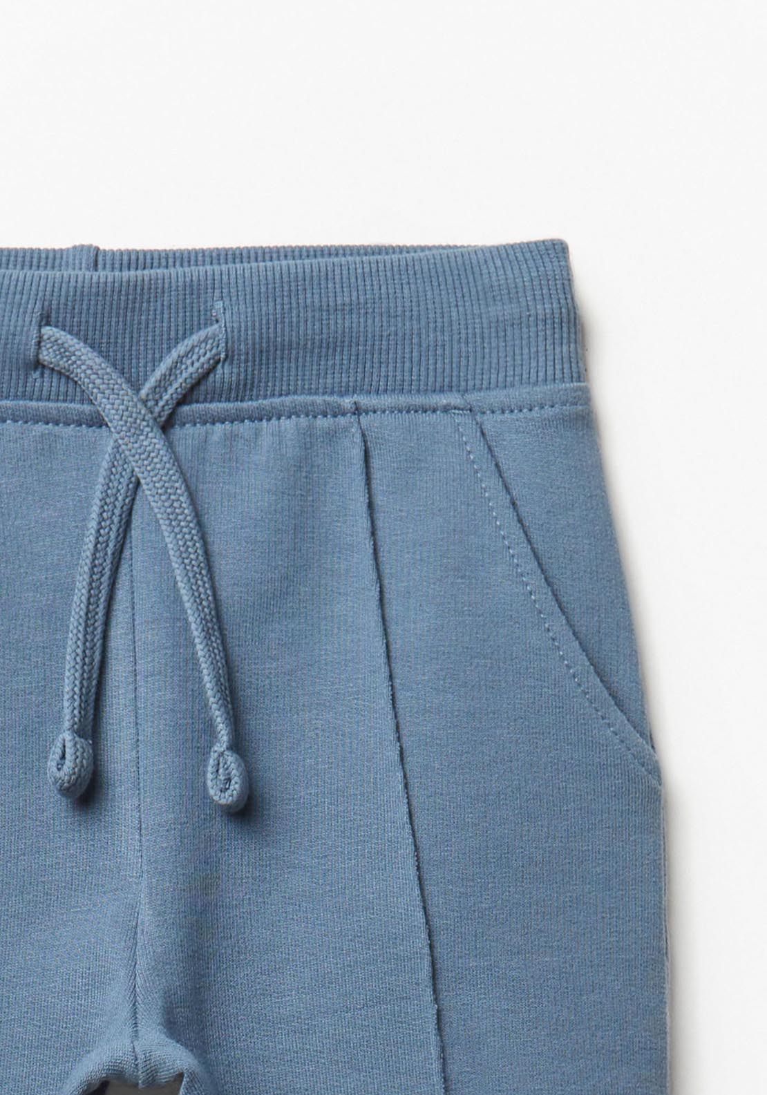 Terry Joggers With Pockets - Blue Petrol