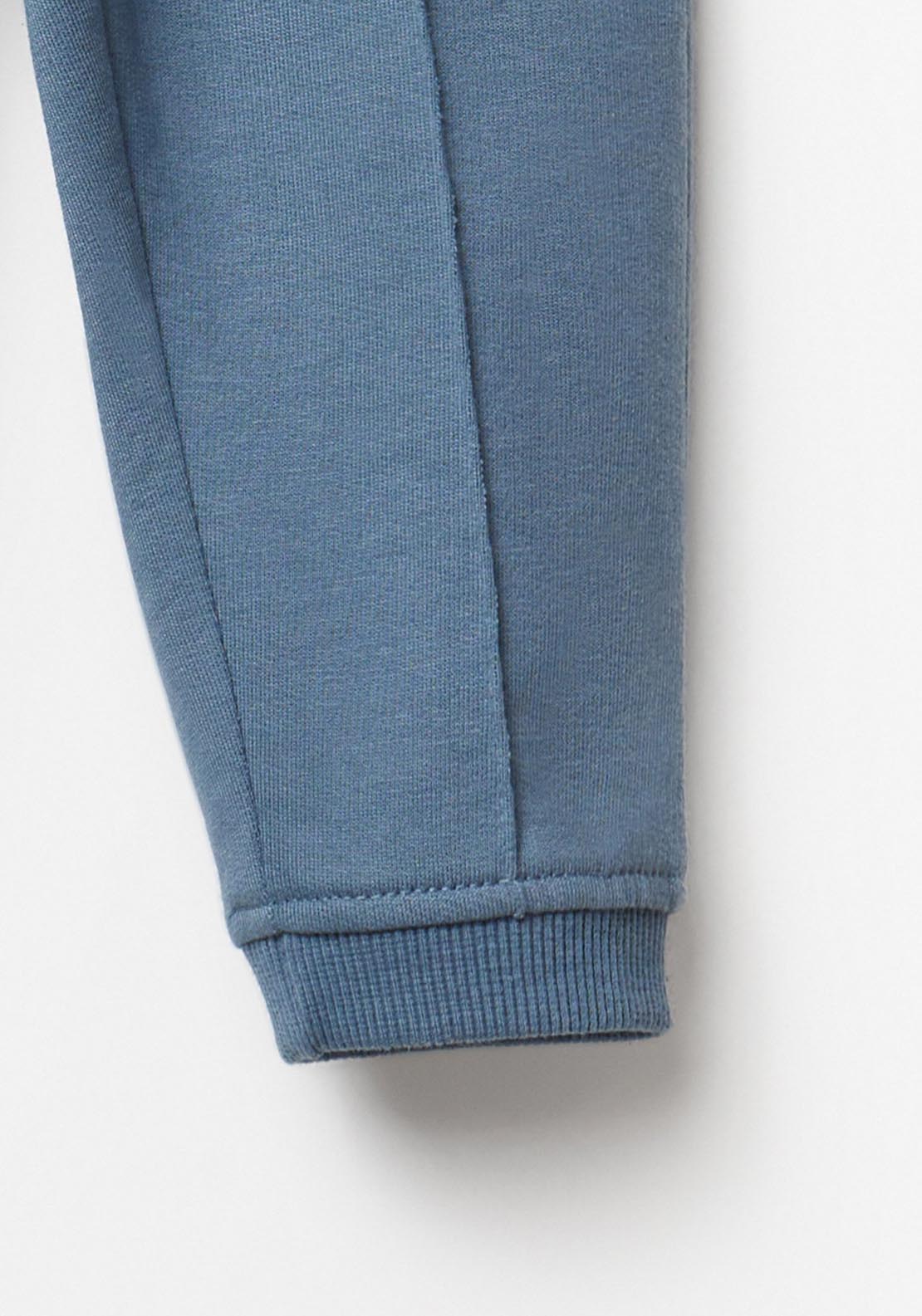 Terry Joggers With Pockets - Blue Petrol