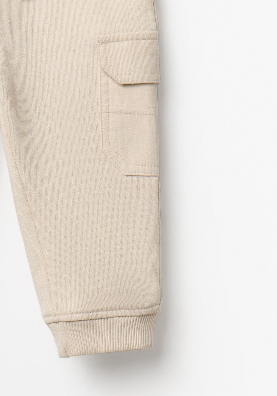 Cargo Terry Cloth Trousers - Grey