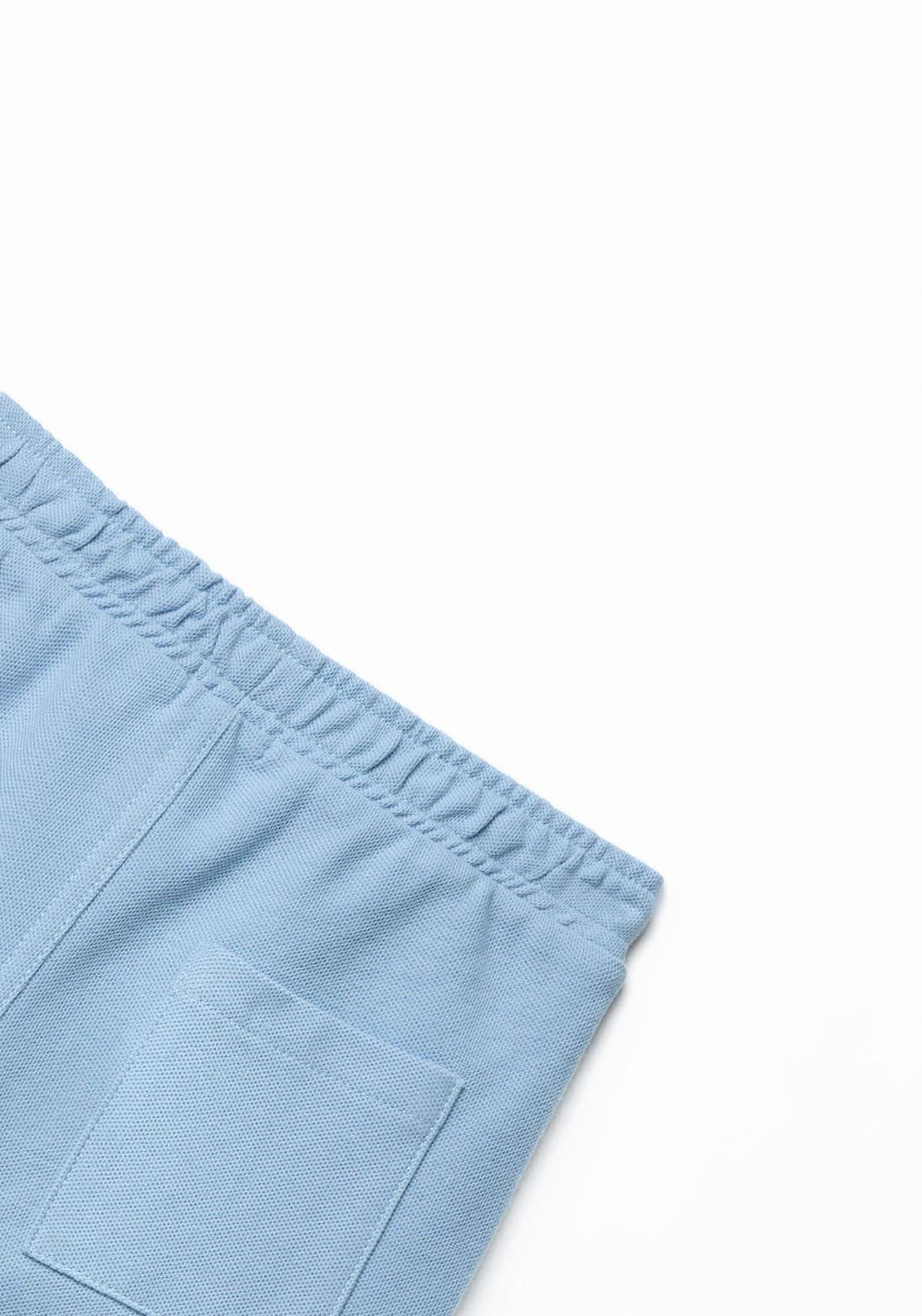 Sfera Cotton Piqué Bermuda Shorts - Blue 5 Shaws Department Stores