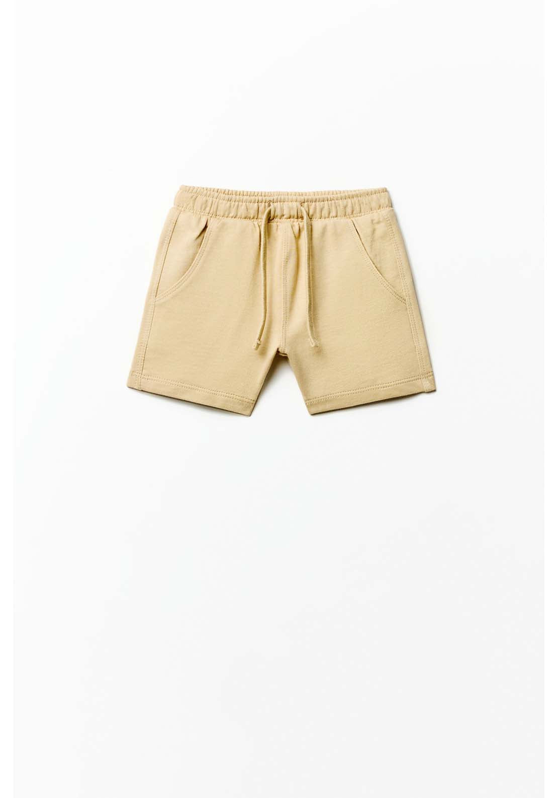 Sfera Bermuda Cotton Terry - Beige 1 Shaws Department Stores