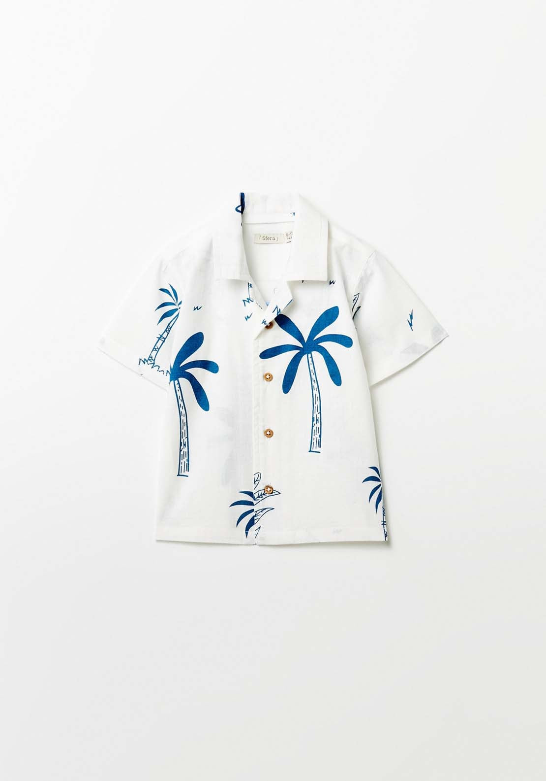 Sfera Palm Tree T-Shirt - Cream 3 Shaws Department Stores