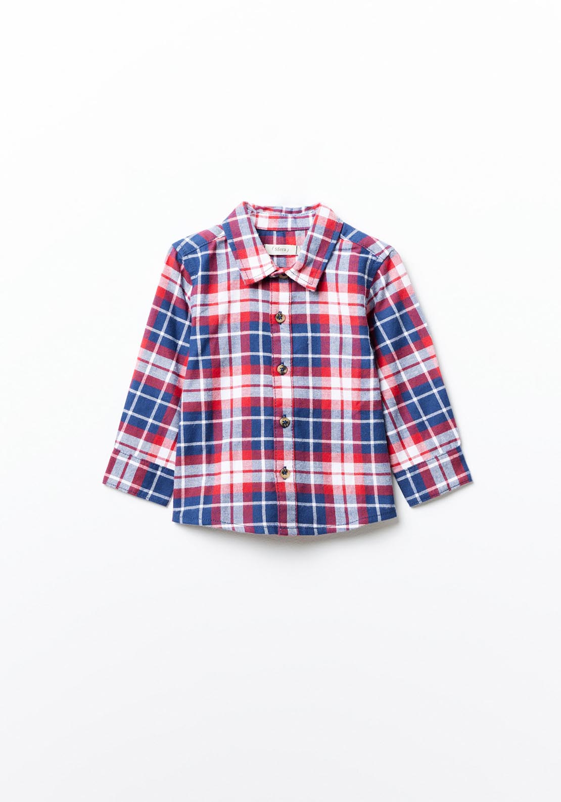 Sfera Check shirt - Red 1 Shaws Department Stores